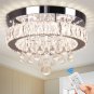FRIXCHUR 11.8" Dimmable Modern Crystal Chandelier Flush Mount Crystal Ceiling Li