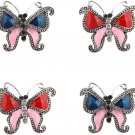 Butterfly Snap Buttons Fit 18Mm Snap Button DIY Bracelet Bangles Key Rings Women