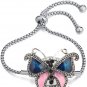 Butterfly Snap Buttons Fit 18Mm Snap Button DIY Bracelet Bangles Key Rings Women