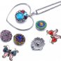 Butterfly Snap Buttons Fit 18Mm Snap Button DIY Bracelet Bangles Key Rings Women