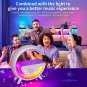 Table Lamp with Wireless Charger, Ambient Lighting with Bluetooth Speakers, 15W