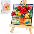 PATRI MOYE Roses Flower Building Set, STEM Flower Building Block Toys for Adults