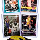 Lebron James (4) Assorted Basketball Cards Bundle - Lakers, Cavaliers, Heat Trad