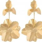 Simple Gold Bohemian Flower Earrings for Women Vintage Ethnic Indian Jewelry