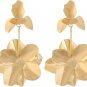 Simple Gold Bohemian Flower Earrings for Women Vintage Ethnic Indian Jewelry