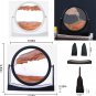 Moving Sand Art Picture, round Glass 3D Deep Sea Sandscape in Motion Display Flo