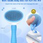 Cat Grooming Glove Brush, Pet Deshedding Glove with Self Cleaning Slicker Brush