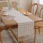 Boho Table Runner, Rustic Farmhouse Table Runners 86 Inches Long, Natural Bohemi
