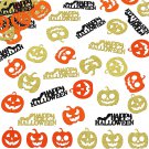 Halloween Table Confetti, Pumpkin Confetti, Glitter Happy Halloween Confetti, Ha