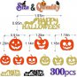 Halloween Table Confetti, Pumpkin Confetti, Glitter Happy Halloween Confetti, Ha
