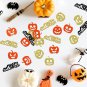 Halloween Table Confetti, Pumpkin Confetti, Glitter Happy Halloween Confetti, Ha
