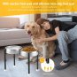Dog Bowl Stand, Elevated Dog Bowl Stand Adjustable Wide 7-11",4 Height Adjustmen