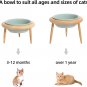 Ceramics Cat Bowl Adjustable Cat Food Bowl Kitty Bowl Raised Tilted Cat Bowl Cat
