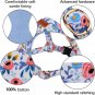 No Pull Floral Pattern Dog Harness- Lightweight and Soft Dog Harness, Adjustable