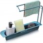 Telescopic Sink Storage Rack Adjustable Sink Organizer Sink Storage Sponge Soap