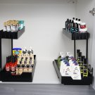 2-Tier under Sink Organizer, Storage Multi-Use Sliding L-Shape Pull Out Cabinet
