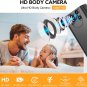 Z01 Body Worn Camera, 1080P Body Mounted Camera with 64G, Body Wearable Cam with