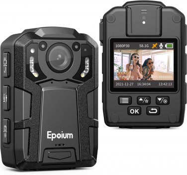 Body Worn Camera 4K, GPS Track Supported, 4600Mah Battery, 14~16 Hours Video Rec