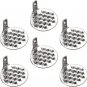 6 Pcs Bean Jelly Scraper Stainless Steel Jelly Scraping Scraper Chinese Pasta Li