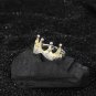 925 Sterling Silver Crown Ring for Women Men Simple Fashion Adjustable Open Ring