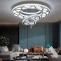 W24'' Modern Crystal Chandeliers Living Room Crystal Ceiling Chandeliers Crystal