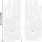 Women White Bridal Lace Gloves Elegant Short Tea Party Gloves Wrist Banquet Glov