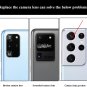 2 Sets Rear Camera Lens Glass Replacement with Adhesive Pre-Installed Compatible
