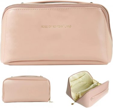 WEETEE Large Capacity Travel Cosmetic Bag for Women, Makeup Bag Organizer Opens