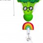 Silicone Beaded Badge Reel Broccoli Dietitian Nutritionist Badge Reels Retractab