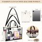 Personalized Monogrammed Tote Bag with Strap, Initial Canvas Tote Bag with Makeu