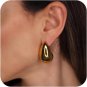 Chunky Gold/Silver Hoop Earrings for Women, Tear Drop Earrings Jewelry, LIGHTWEI