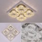 Modern Crystal Led Ceiling Light Living Room, 4 Rings Crystal Chandelier Lightin