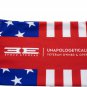 Premium Zippered Hard Sunglasses Case and Microfiber Pouch in American Flag Desi