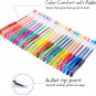 Aen Art Glitter Gel Pens Colored Fine Tip Markers with 40% More Ink for Adult Co