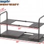 under Sink 2 Tier Expandable Heavy Duty Metal Shelf Organizer Rack, Bronze (Expa