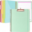 Clipboard with 5 Extra Storage - Foldable Clipboards with Notebook for Letter Si