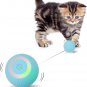 Interactive Cat Toys Ball, Automatic 360° Self-Rotating Rolling Ball with USB Re