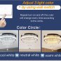 19.7" Crystal Chandelier Crystal Ceiling Light Modern LED Chandeliers Light Fixt