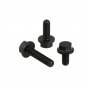 12Pcs M6 X 40Mm Flanged Hex Head Bolts, Flange Hexagon Screws, Half Thread, Allo