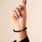 Gothic Cross Bracelet, Black Beaded Bracelet, Goth Bracelet, Gothic Bracelet, Ha
