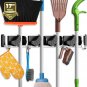 Mop Broom Holder Wall Mount Metal Pantry Organization and Storage Garden Kitchen