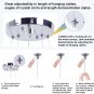 Modern 2 Ring Crystal Chandelier LED Pendant Lighting Chrome Chandeliers Flush M