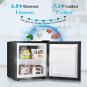 Mini Freezer Countertop, Energy Saving 1.1 Cubic Feet Single Door Compact Uprigh