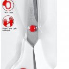 SINGER Fabric Scissors with Comfort Grip, 1-Pack, Red & White