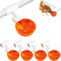 5Pc Large Automatic Chicken Waterer Cups with 1/2" PVC Tee Fitting Chicken Water