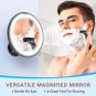 10X Magnifying Lighted Makeup Mirror with Touch Control, Powerful Locking Suctio