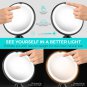 10X Magnifying Lighted Makeup Mirror with Touch Control, Powerful Locking Suctio