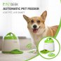 Treat Dispenser Dog Toys, Automatic Pet Feeder with Dual Power Supply and Remote