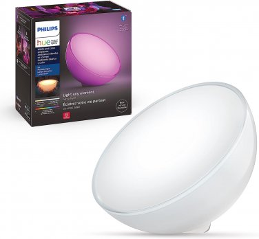 Philips Hue Go White and Color Portable Dimmable LED (Bluetooth & Zigbee) Smart