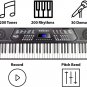 Rockjam 61 Key Keyboard Piano with Pitch Bend Kit, Keyboard Stand, Piano Bench,